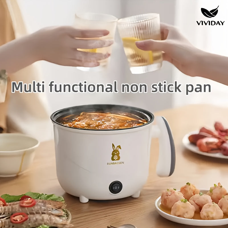 Olla Eléctrica para Cocinar, Olla Familiar de Caldo, Olla para Fideos, Olla Multifuncional, Electrodomésticos Pequeños de Cocina, Uso en Residencias Estudiantiles, Olla Eléctrica, Regalo Ideal para Festividades