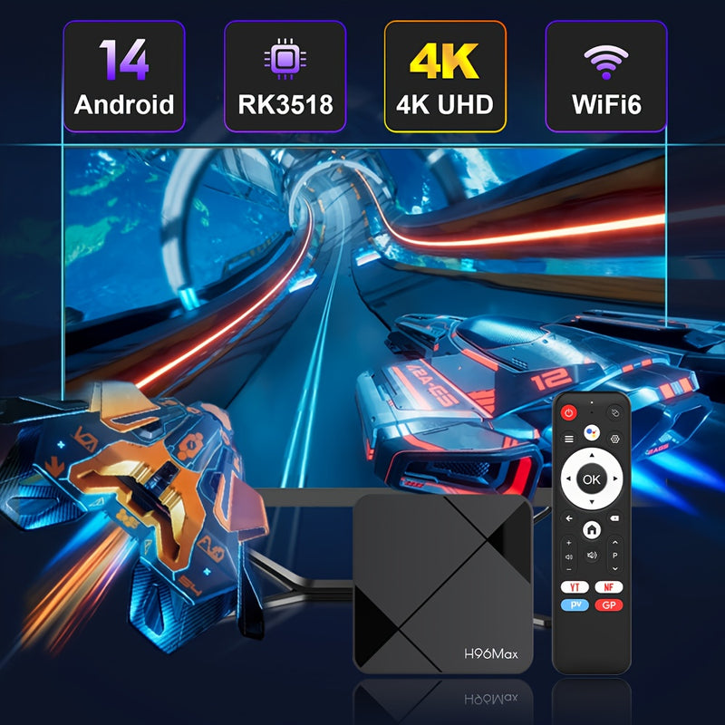 Caixa de TV Externa Portátil HD H96Max RK3518