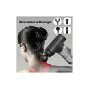 Masajeador Muscular Fascial Gun Kh-320 Vibratorio 4 Cabeza Color Plateado/negro 220v