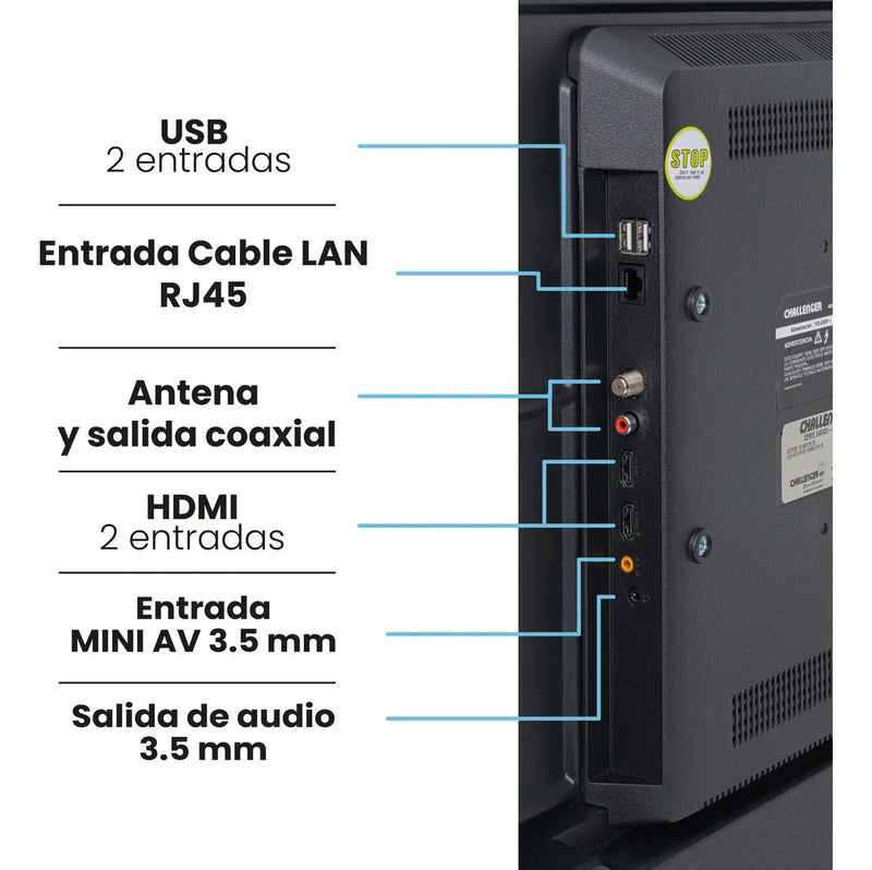 Televisor 40 Pulgadas Smart Google Tv Tg81 Challenger
