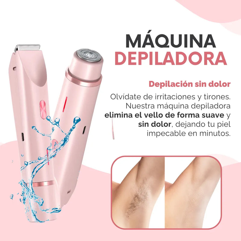 Maquina De Afeitar Inalambrica Mujeres Rasuradora Mujer Piel Rosa