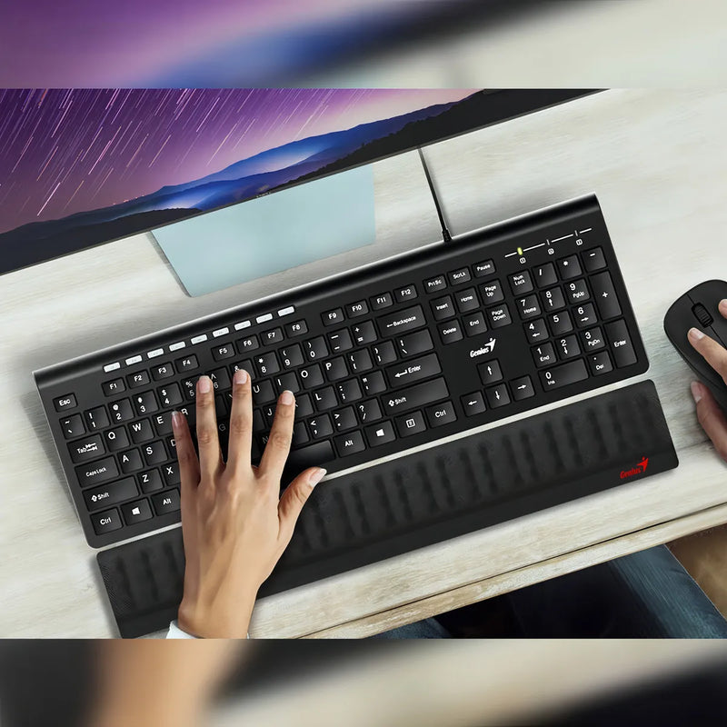 Teclado Genius Slimstar 230 Usb Alambrico Negro