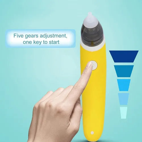 Aspirador Nasal Eléctrico Saca Moco Bebe Aspirador Nasal Niñ Amarillo