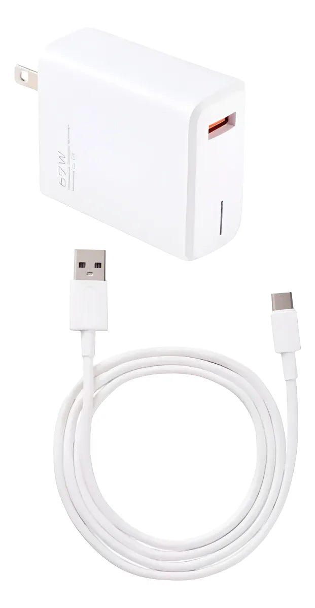 Cargador Celular Tipo C 67w Cable Carga Rápida Usb Teléfono