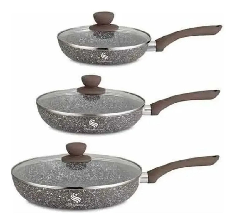 Sartenes En Marmol Schaffhausen 6 Piezas Antiadherentes Brown