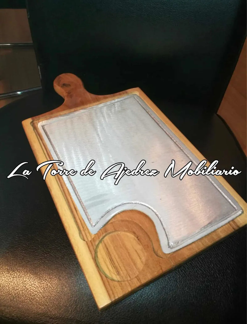 Tabla Para Churrasco Y Carnes Con Parrilla Aluminio, Nuevas