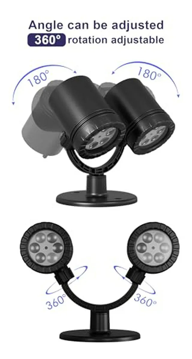 Luces Proyector Navideñas De Doble Cabeza, Zbpp Led Exterior