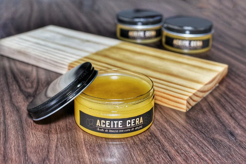 Aceite De Linaza Y Cera De Abeja Para Madera 180gr/200ml