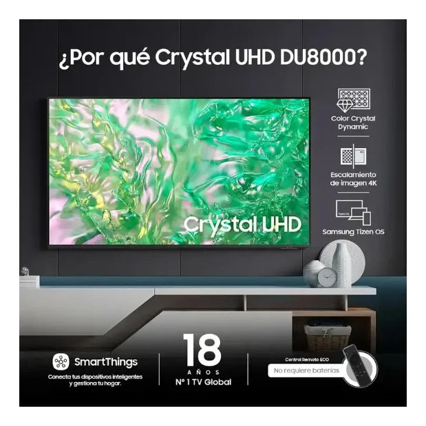 Tv Samsung 55 139,7cm 4k Uhd Led Crystal Smart Tv 55du8000