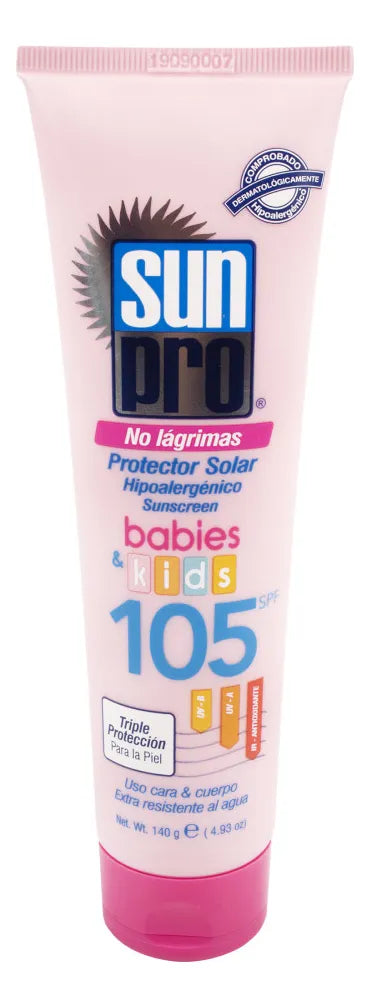 Bloqueador Sun Pro Babies & Kids Spf 105 No Lágrimas 140 G