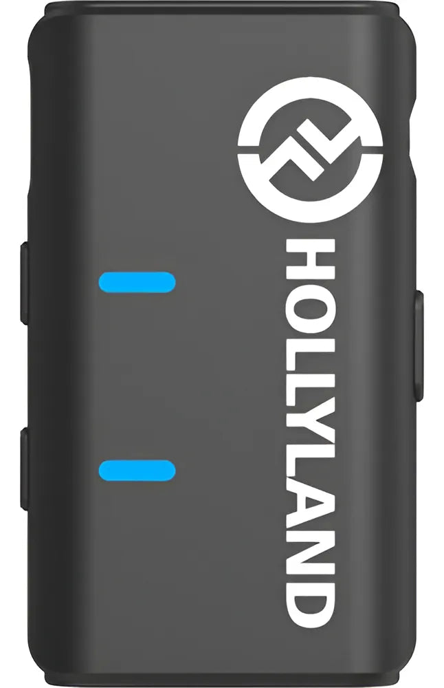 Micrófono inalámbrico Hollyland Lark M1 de doble solapa para teléfonos inteligentes de color negro