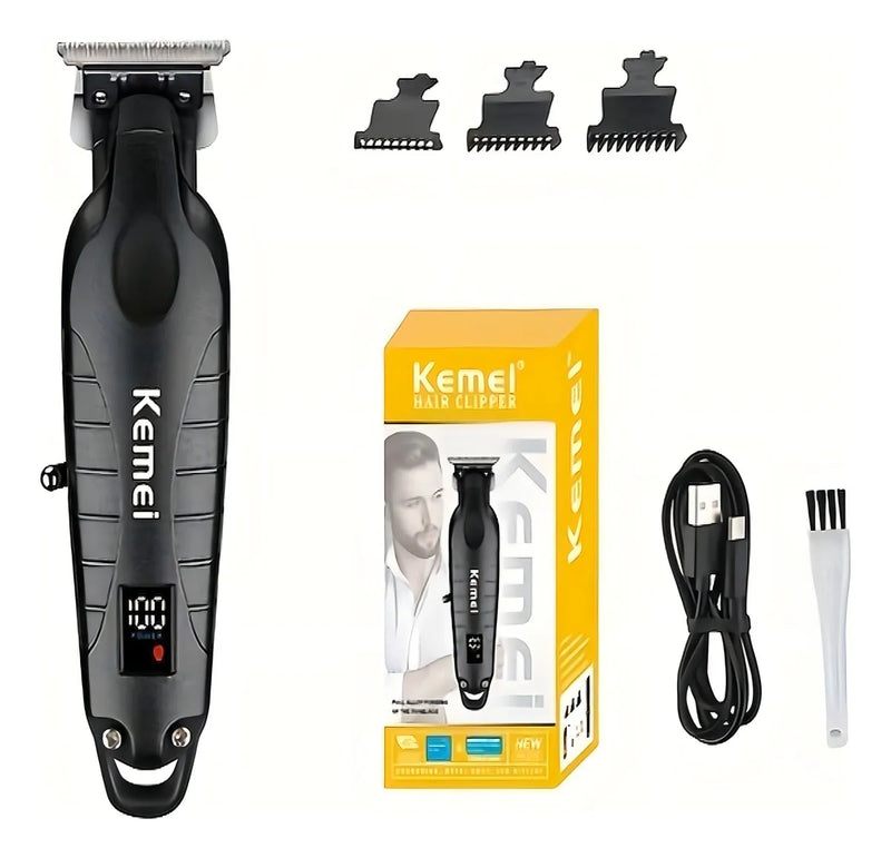 Cortadora de pelo Kemei km 2293 Acabamento negra