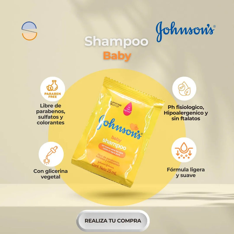 Shampoo Johnson 25 Ml 12 Unds