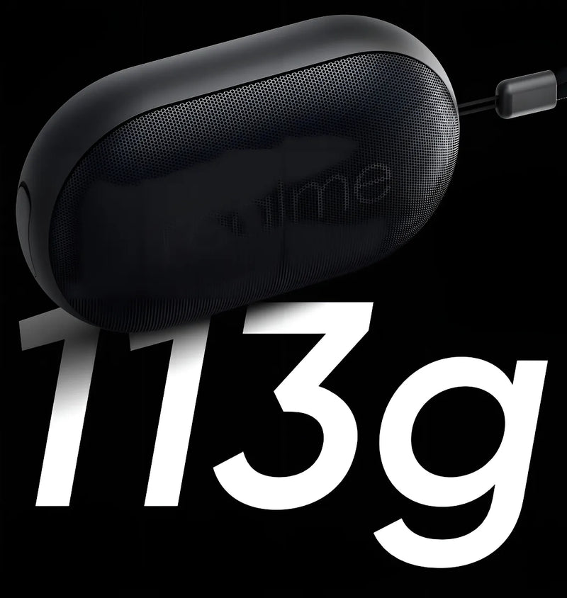 Bocina Mini Realme Bolcillo Bluetooth Speaker Portatil Color Negro
