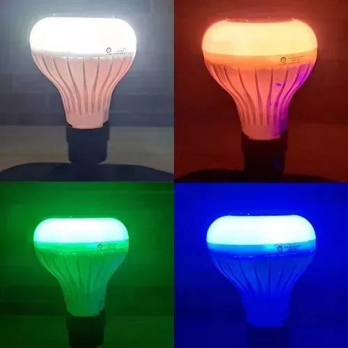 Bombillo Parlante Bluetooth Multicolor Luz Rgb Música Foco Diseño