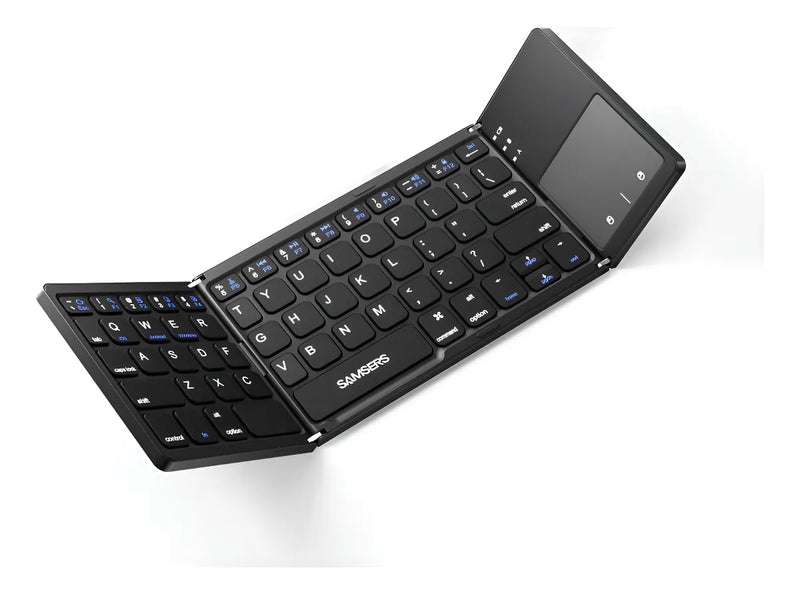 Mini teclado Bluetooth plegable ultrafino con panel táctil Genérica B033 Gris oscuro