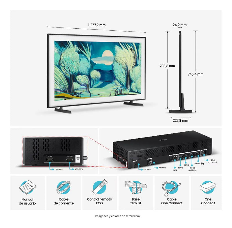 Tv Samsung Frame 55 Qled + Parlante Smart Music + Marco
