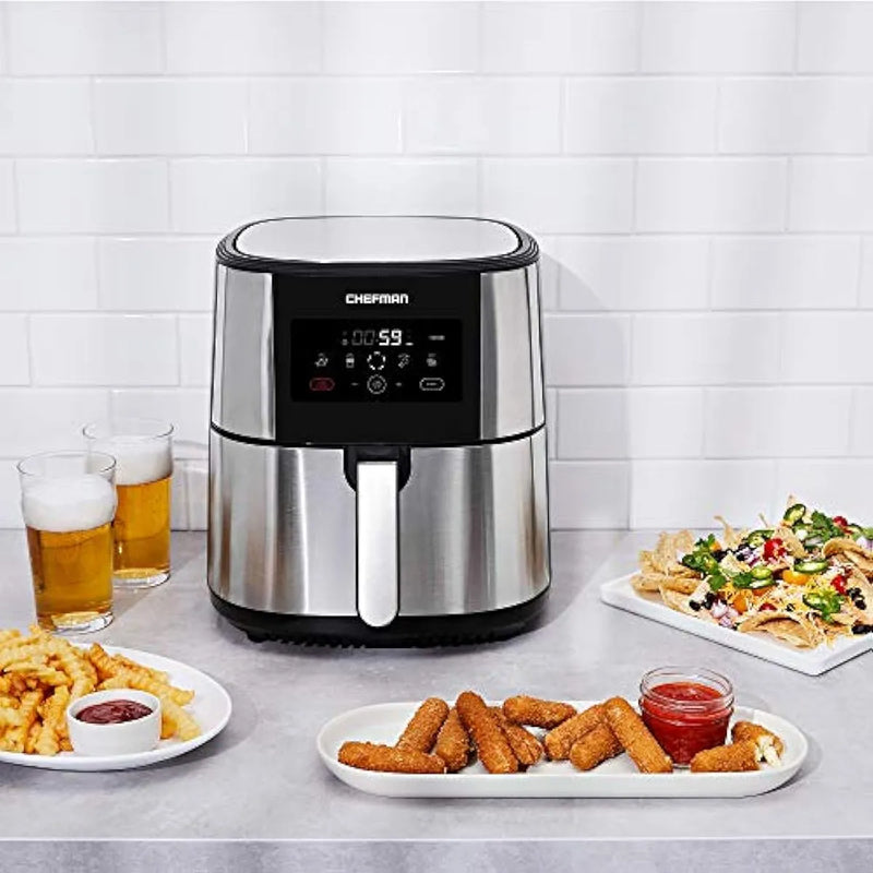 Freidora De Aire Chefman Turbofry, Capacidad Xl De 8 Cuartos Digital - 8 Quart