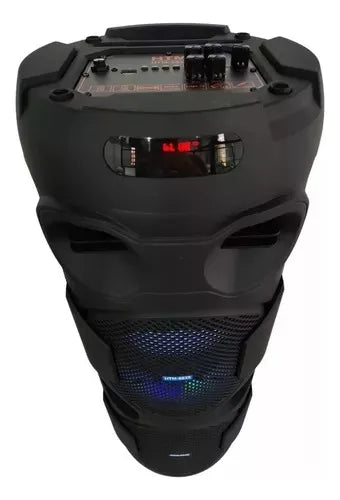 Parlante Radio Fm Recargable Torre Sonido Cabina Portátil Diseño