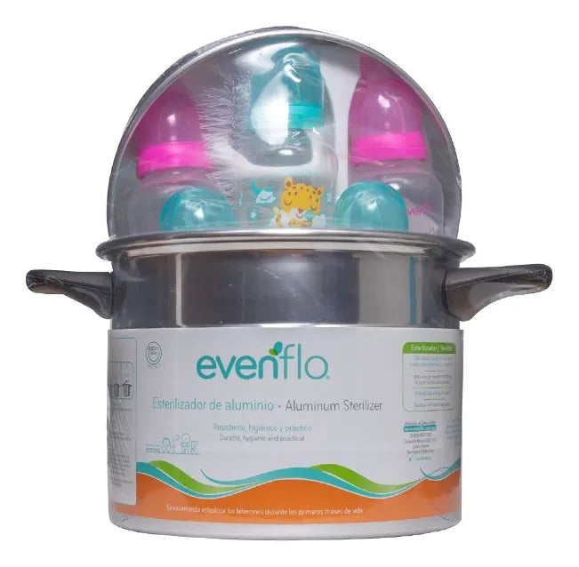 Esterilizador Aluminio Para 5 Teteros Evenflo