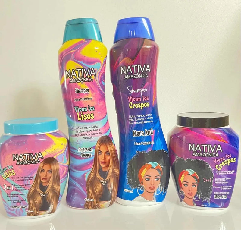 Kit Shampoo Y Tratamiento Vivan Los Crespos X 1000 Ml