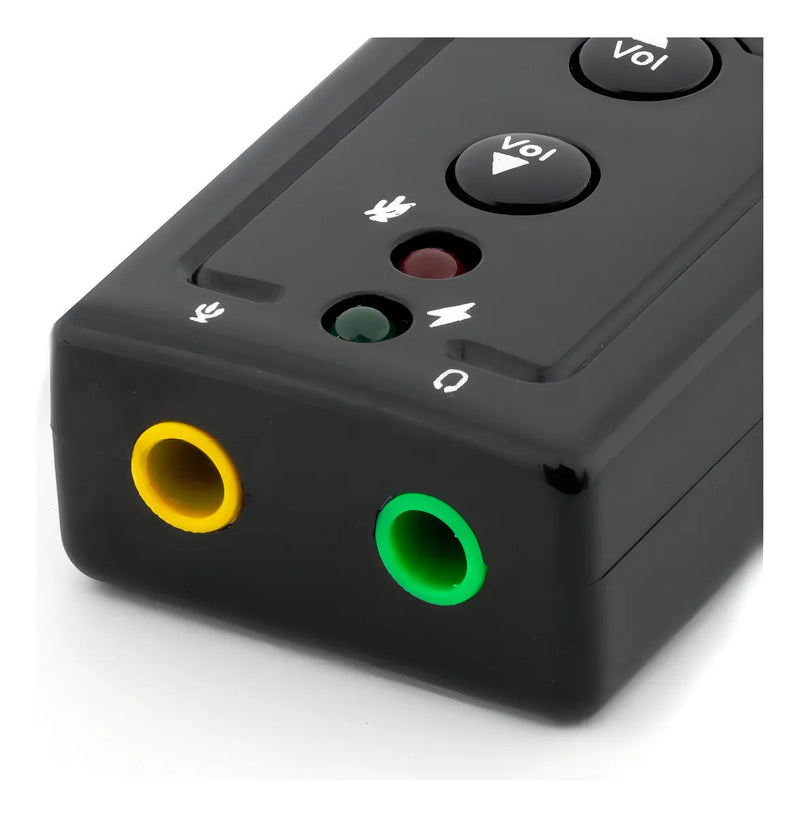 Tarjeta Sonido Audio 7.1 Canales Adaptador Sustituir /e Color Negro