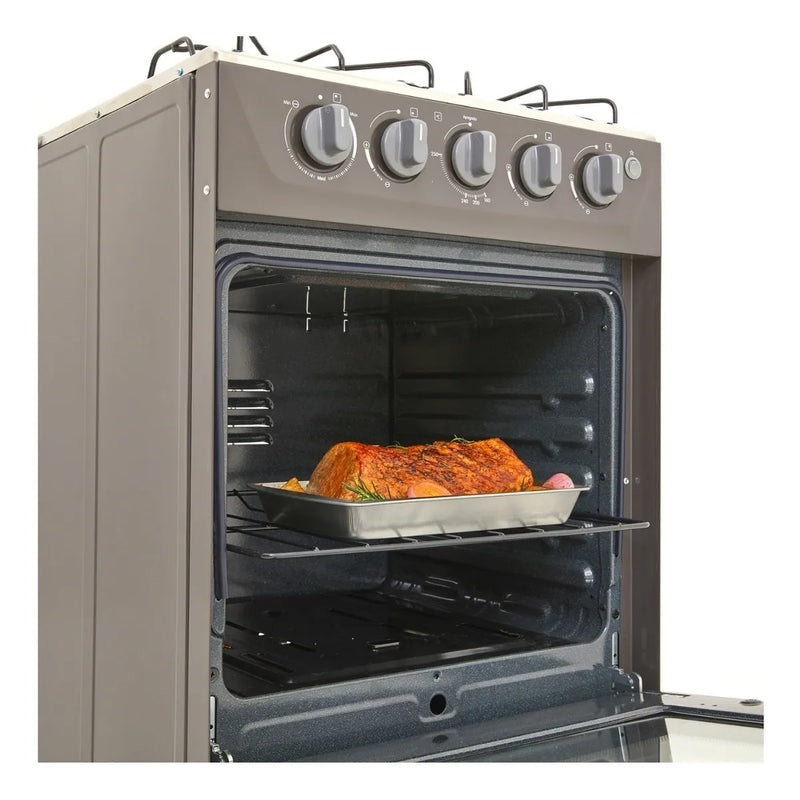 Estufa Romero Mixta Haceb 50 Cms Gas Natural Plata