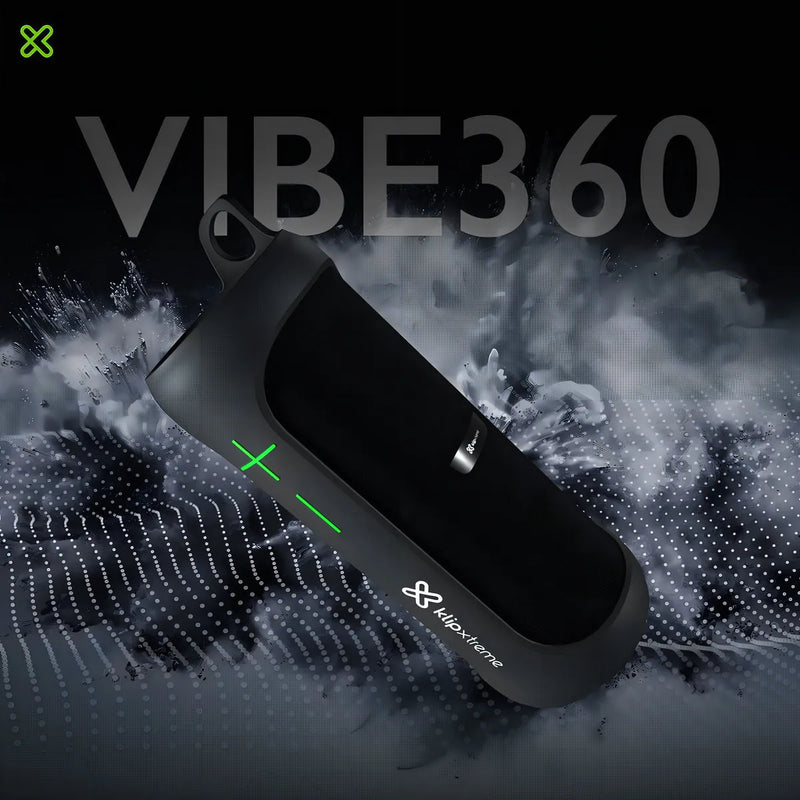 Parlante Portatil Klip Xtreme Vibe360 2-en-1 20w Bt Ipx7 Tws