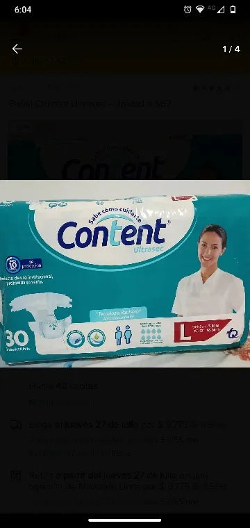 Content Ultrasec Talla L Son 90 Unidades L