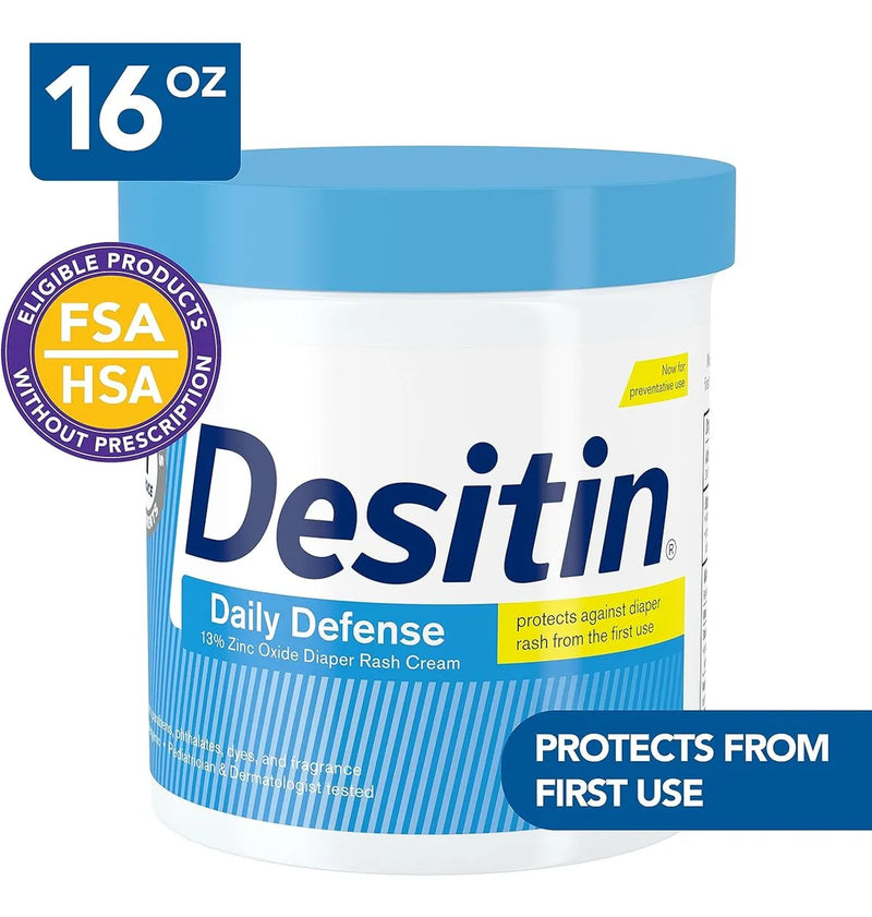 Crema Curativa Desitin 16 Oz Para Dermatitis Del Pañal