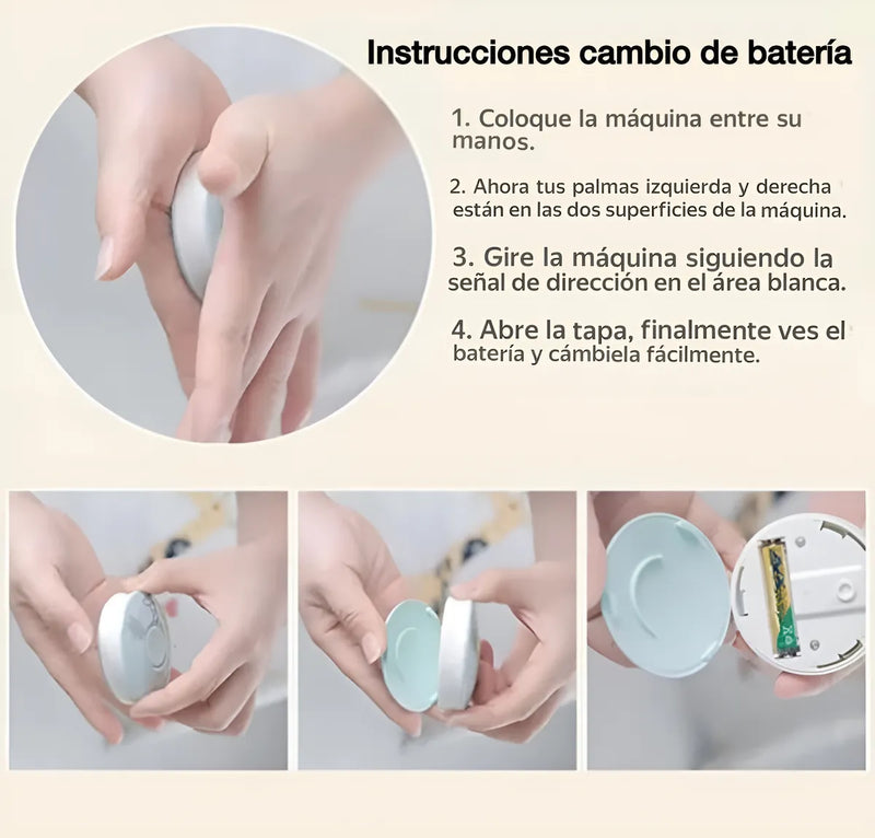 Lima Electrica Bebe Cortauñas Suave Y Segura Cuidado Infanti Agua