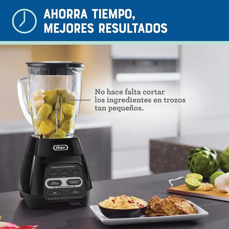 Licuadora Oster Con Programas Automáticos Y Tecnología Reve Color Negro