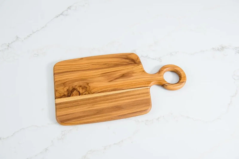 Tabla Para Picar En Madera Profesional Artesanal Super Chet Liso Marrón