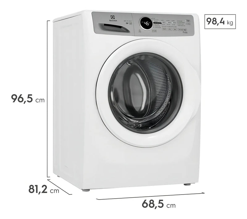 Lavadora Electrolux carga frontal 21Kg Inverter blanca ELFW7337AW