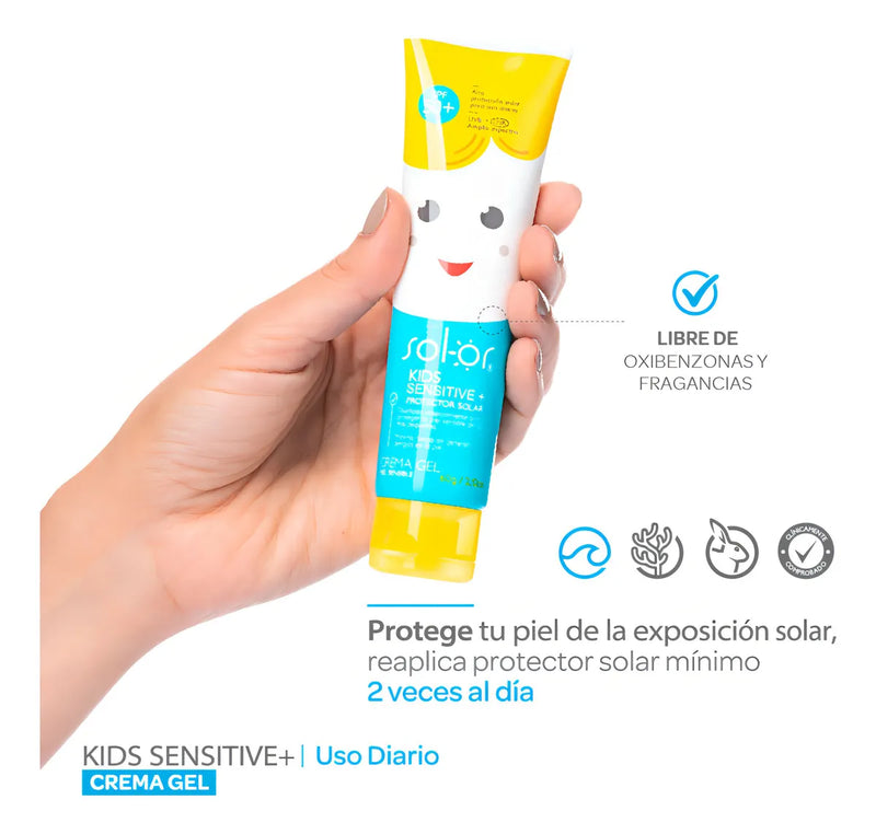 Protector Solar Sol-or Kids Sensitive Spf 50 X 60g