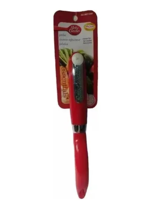 Pelapapas Manual Pelador De Papa Verduras Frutas En Acero Rojo