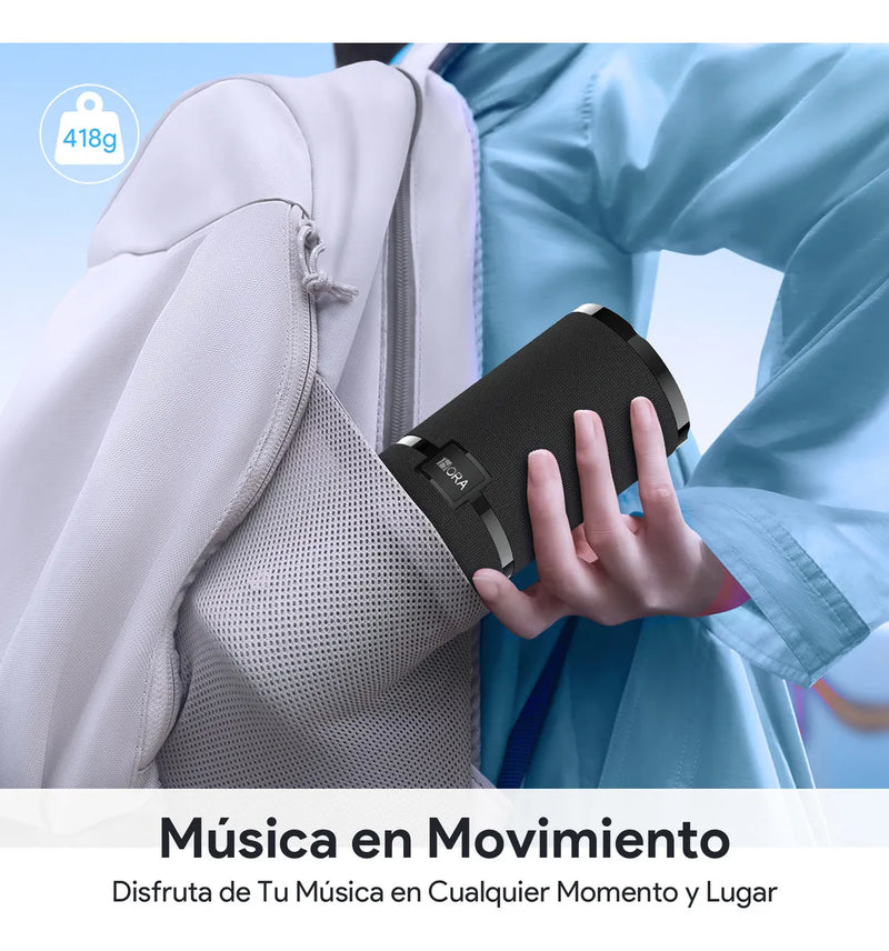 Bocina Bluetooth Portátil 1hora Boc060 Color Negro