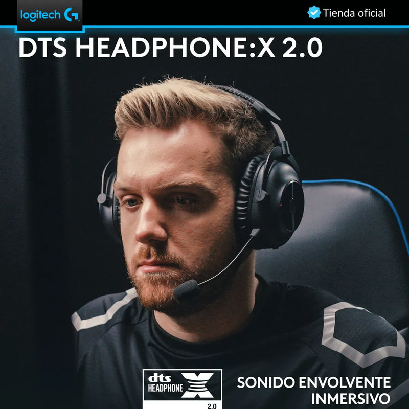 Logitech G Pro X 2, Diadema Gamer 7.1 Lightspeed / Bluetooth Negro