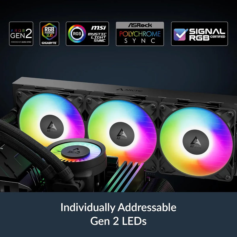 Refrigeracion Liquida Arctic Liquid Freezen Iii Pro 420 Rgb Negro