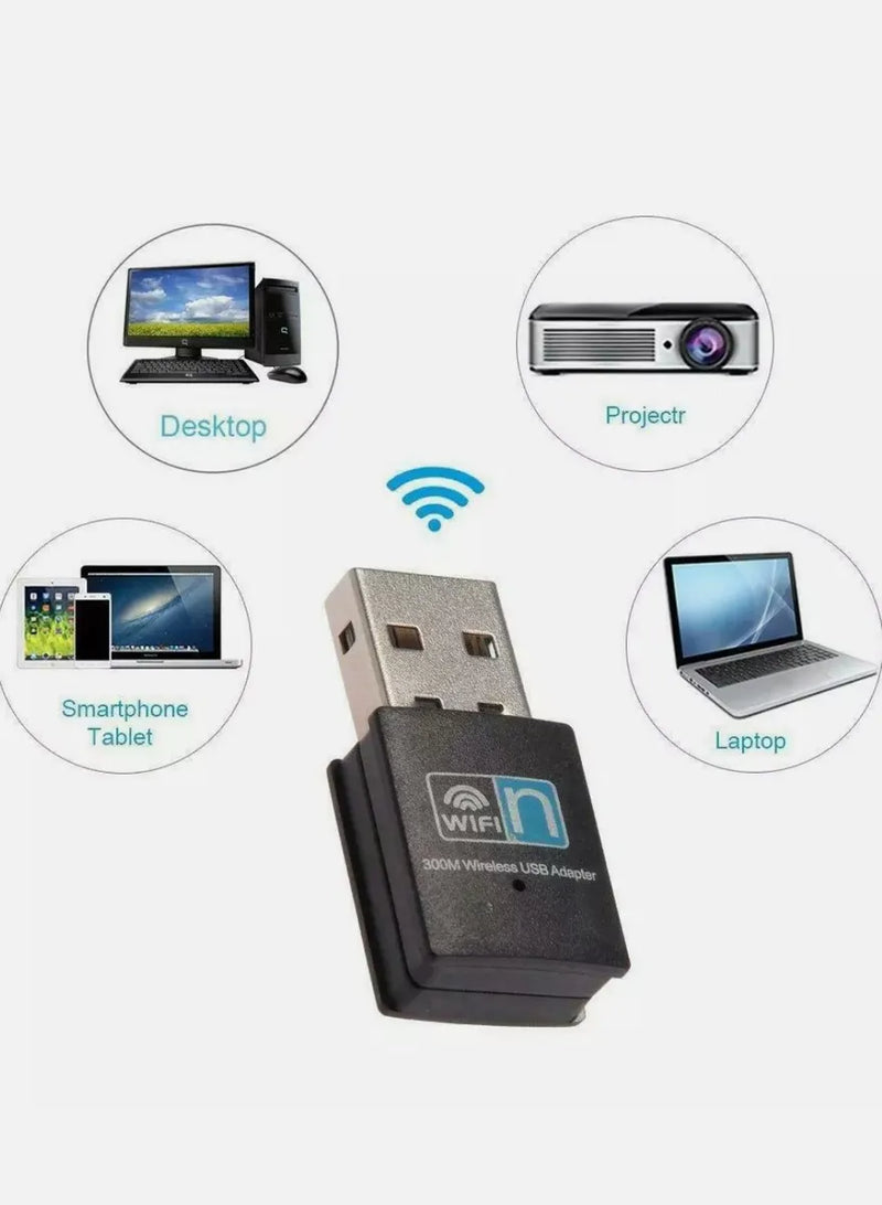 Adaptador Usb Wifi 300 Mbps