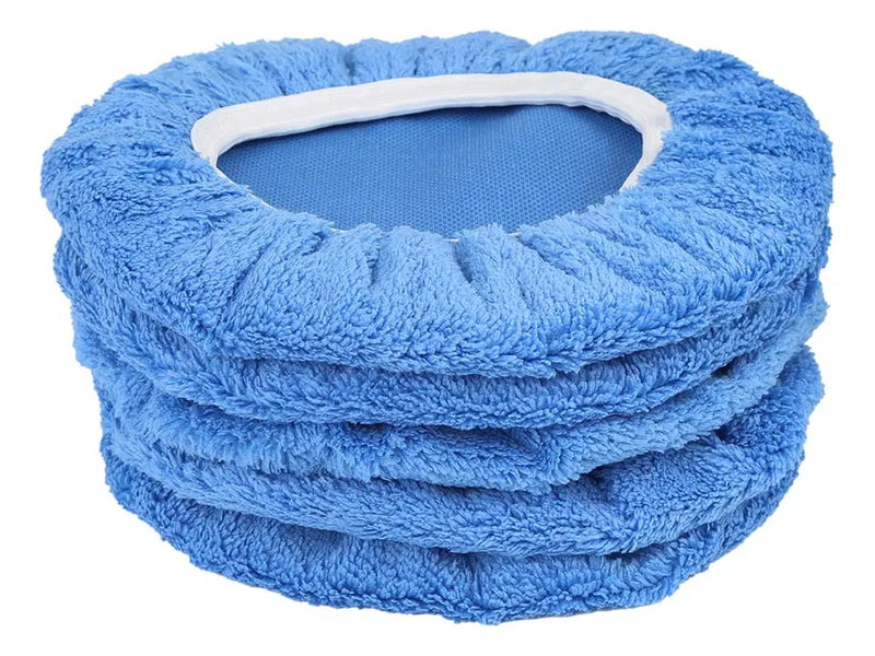 X Autohaux 5pcs 9-10 Pulgadas Azul Cielo Microfibra Cera De