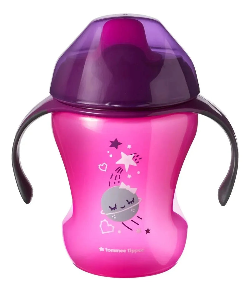 2 Vasos Tommee Tippee Entrenador Cups Sippe 8oz +7m + Color Violeta/rosa