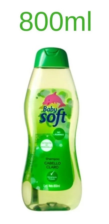 Shampoo Baby Soft Babysoft Cuidado Delicado Rosado X 800 Ml