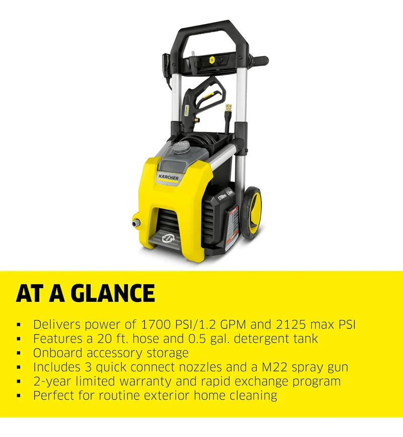 Lavadora Karcher K1700: Limpieza Ultra Rápida Y Potente