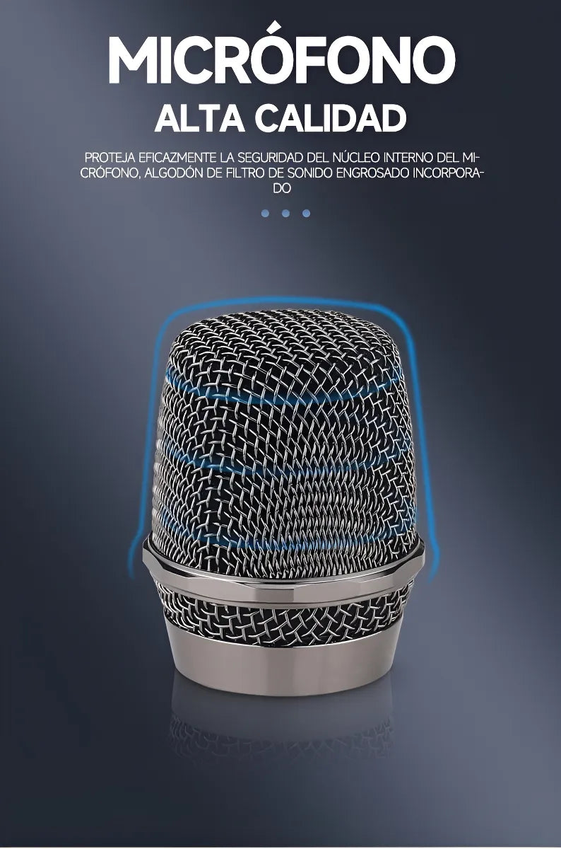 Microfono Gc W1 Dinamico Mano 1 Inalambrico Uhf Con Receptor