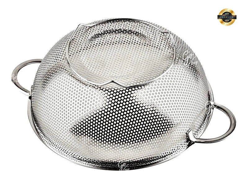 Colador Escurridor Para Alimentos Fritos Metal Galvanizado Disponible