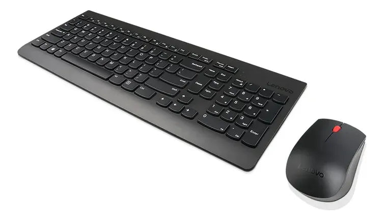 Combo Teclado Y Mouse Inalámbrico Lenovo 510 Español Color Negro