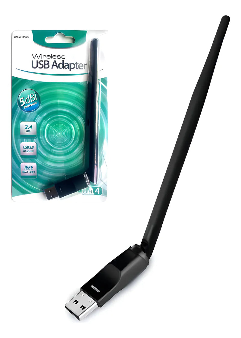 Adaptador Wifi Usb 2.0 Con Antena 270 Mbps 5dbi 802,11b/g/n