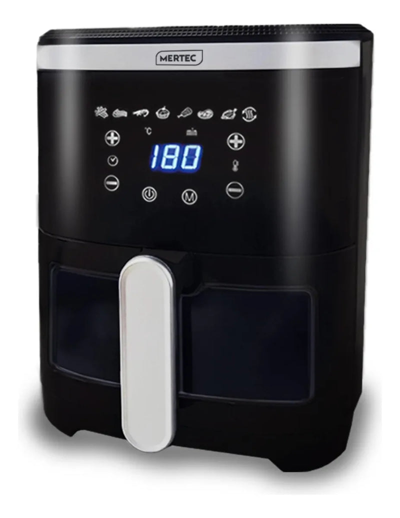 Freidora De Aire Digital Mertec 4.2 Litros Con Visor Color N Negro