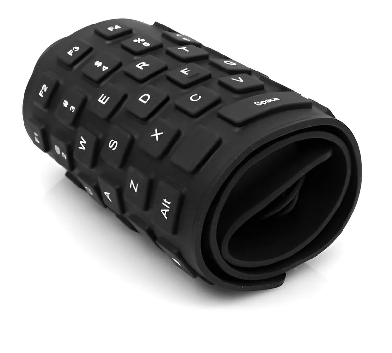 Teclado flexible de silicona usb plegable pc tab notebook Abnt2 flex2 color negro